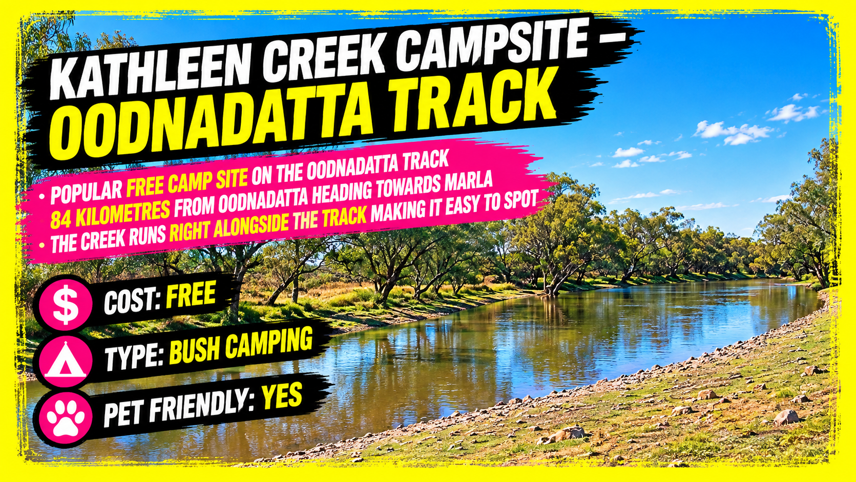 Kathleen Creek Campsite Oodnadatta Track