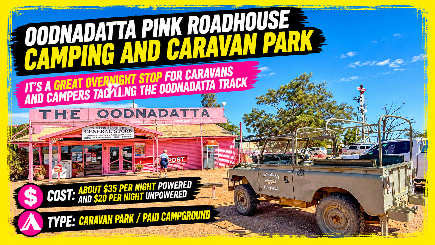 The Pink Roadhouse At Oodnadatta