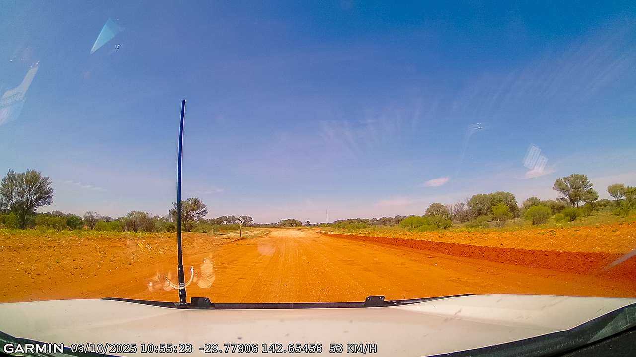Driving The Cut Line Between Tibooburra And Wanaaring NSW October 2025