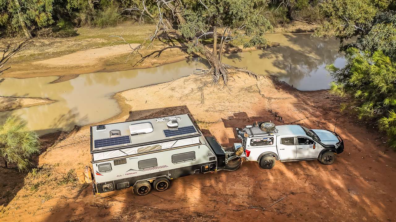 Free Camping At Wanaaring NSW On The Paroo River