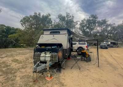 Our Camping Setup On The Darling River
