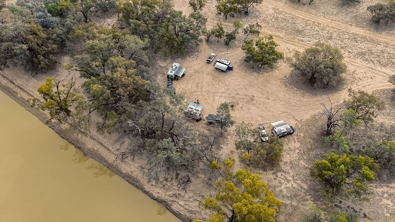 Campsite At Dunlop Station