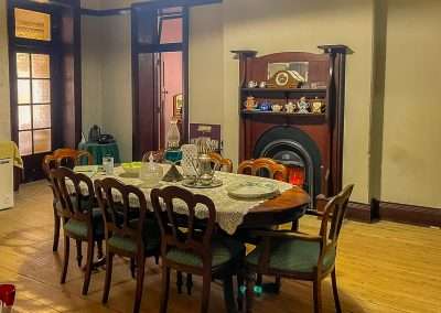 Dining Table Inside Dunlop Station Homestead