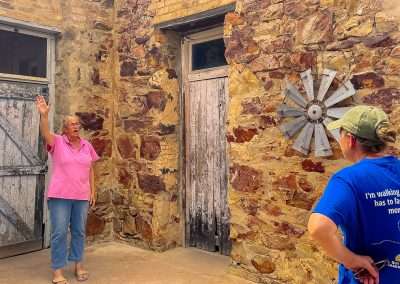 Kim Giving Us The Rundown On The Station Tour