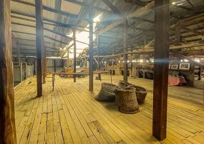 Nice Filtered Light Inside The Old Shearing Shed At Dunlop Station