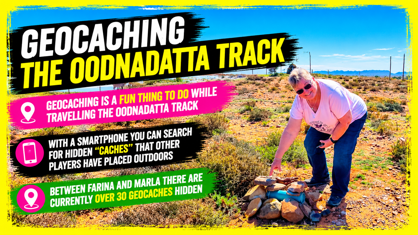 Amanda With An Oodnadatta Track Geocache