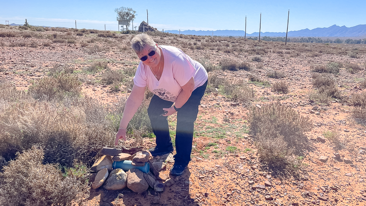 Amanda With An Oodnadatta Track Geocache