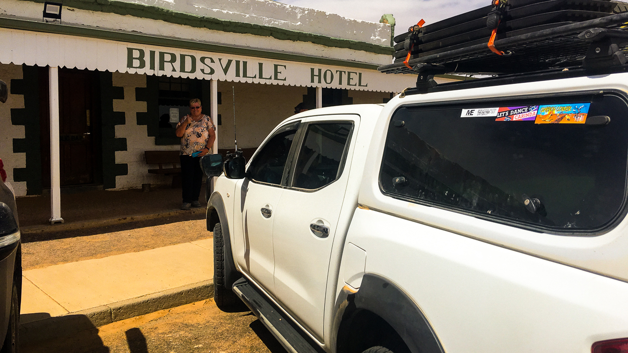 Amanda & I At The Birdsville Hotel In