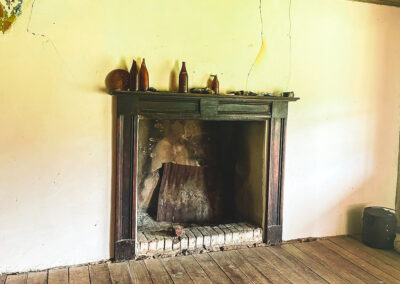 Fireplace Inside Orroral Homestead One Of The Snowy Mountains Historic Huts We Visited
