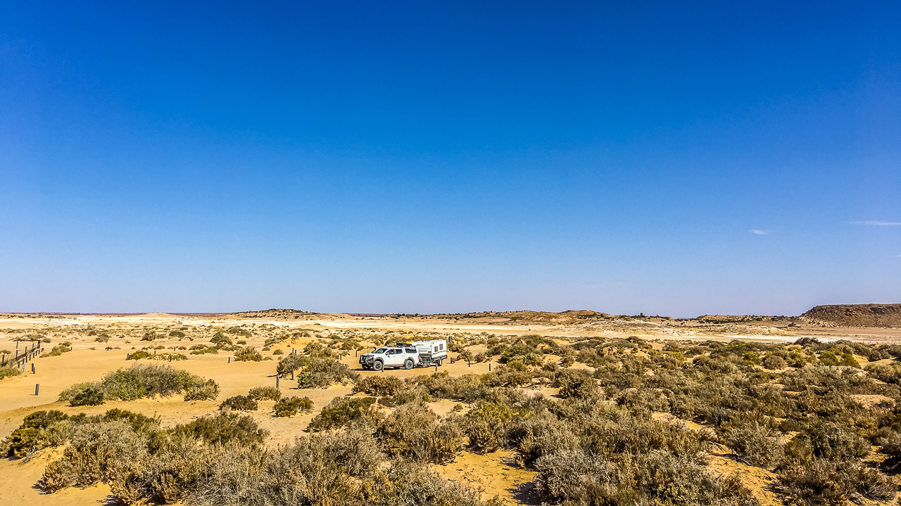 In We Towed The Van Out To The Mound Springs On The Oodnadatta Track