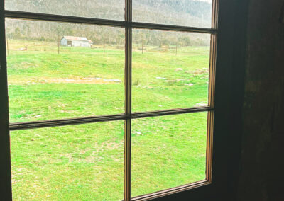 Looking Out Through A Window At Orroral Homestead