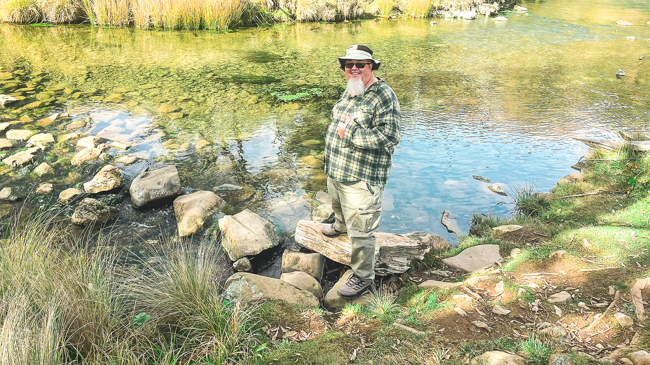 Me Beginning The Clarke Gorge Walk At Blue Waterholes In Kosciuszko National Park
