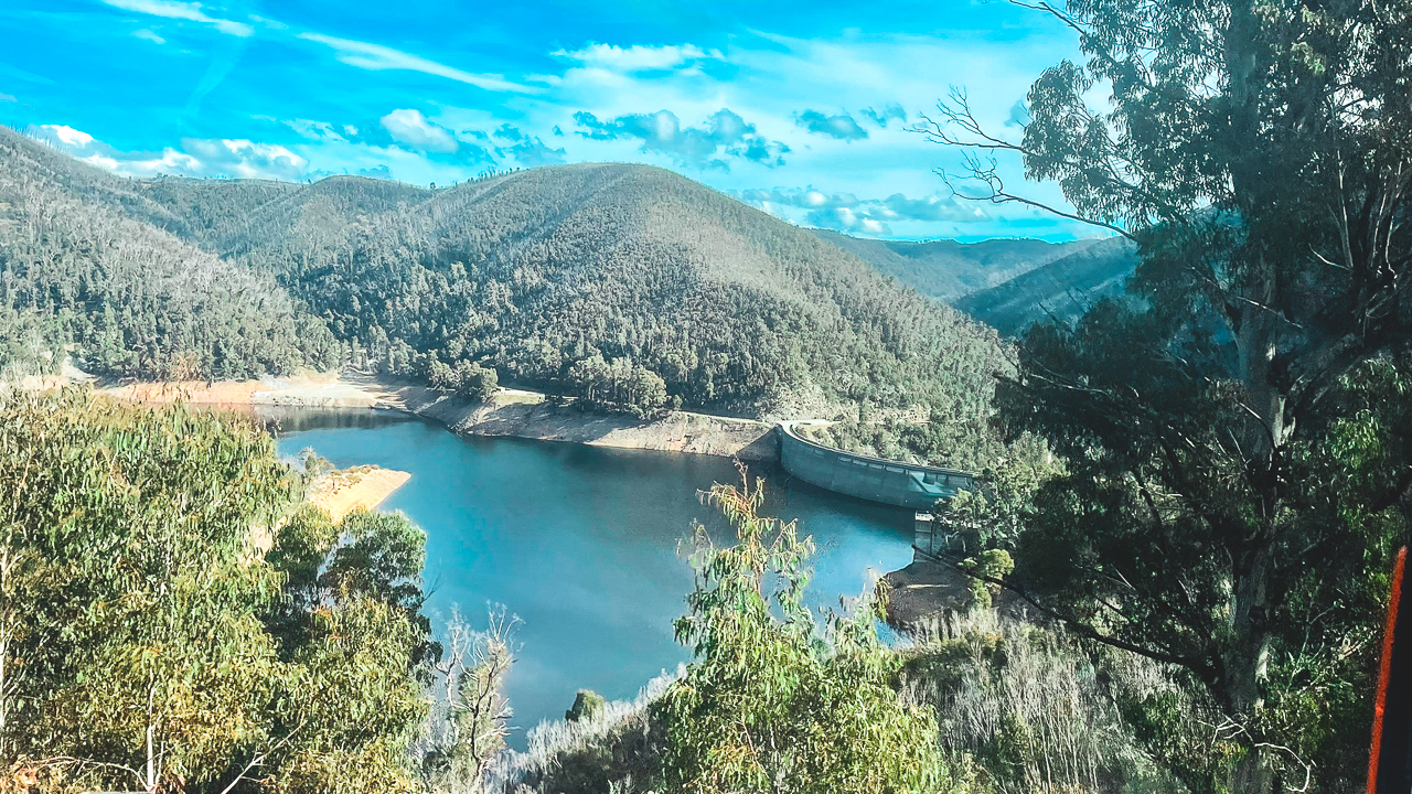 On The Link Road Heading Down To A Dam Thats Part Of The Snowy Hydro