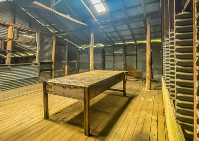 Orroral Homestead Shearing Shed Sorting Table