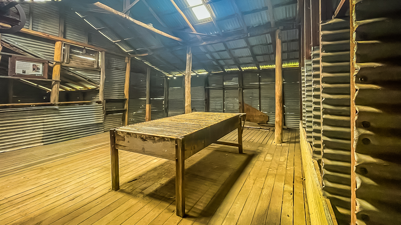 Orroral Homestead Shearing Shed Sorting Table