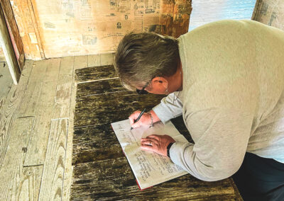 Signing The Guestbook Inside The Coolamine Homestead