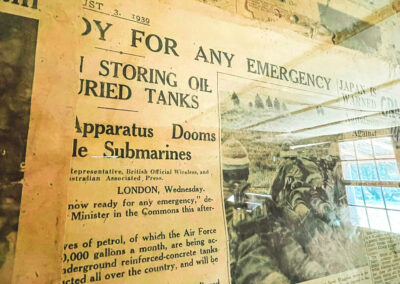 War! A Newspaper Lining A Wall Inside Coolamine Homestead