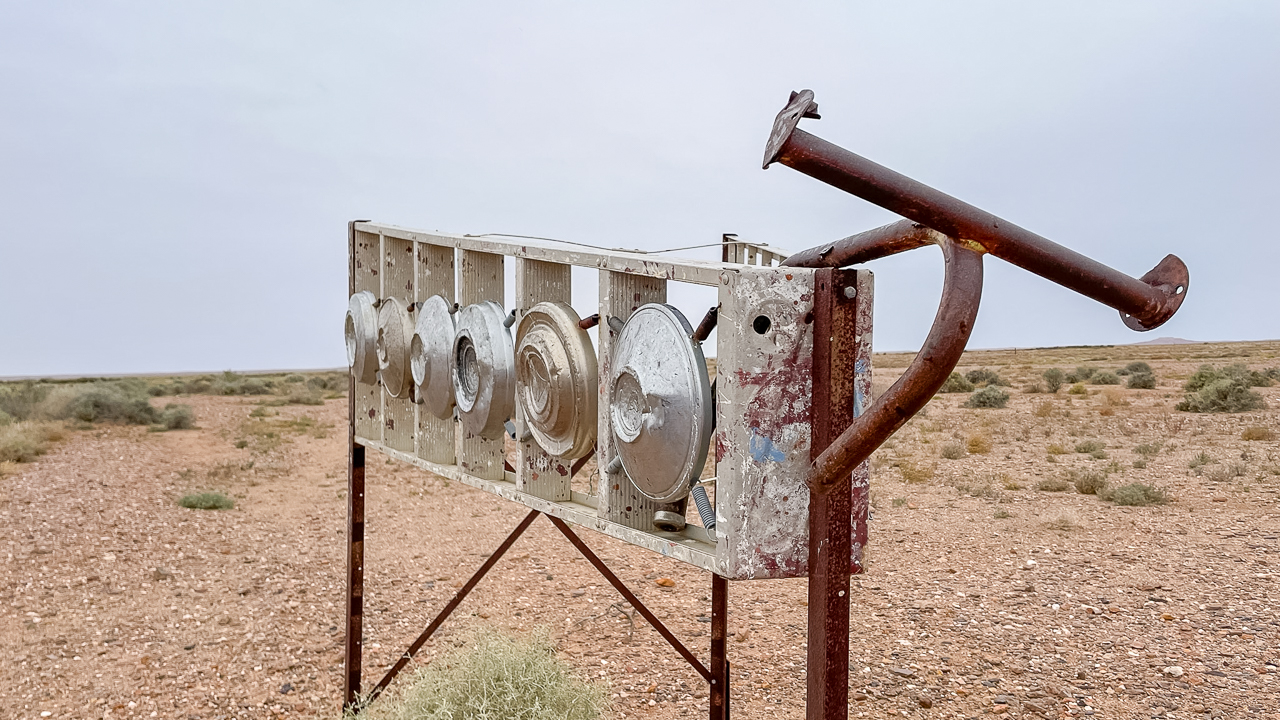 Hubcap Xylophone At Multonia Sculpture Park