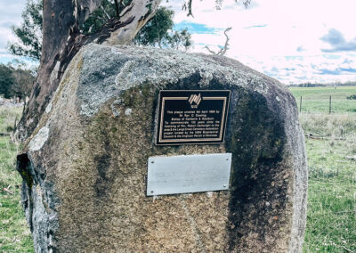 Info Plque At Langs Creek Cemetery