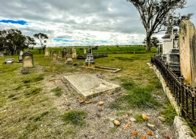 Looking Across Langs Creek Cemetery